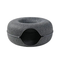 3-in-1 Interactive Cat Bed, House, & Tunnel